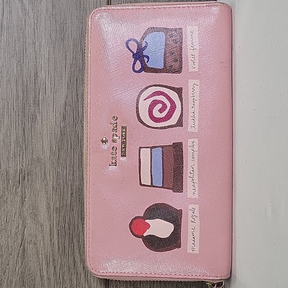 Kate Spade Pink Cedar Street Chocolates Wallet - Picture 2 of 13